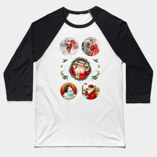 Christmas Santa Theme Collection Baseball T-Shirt